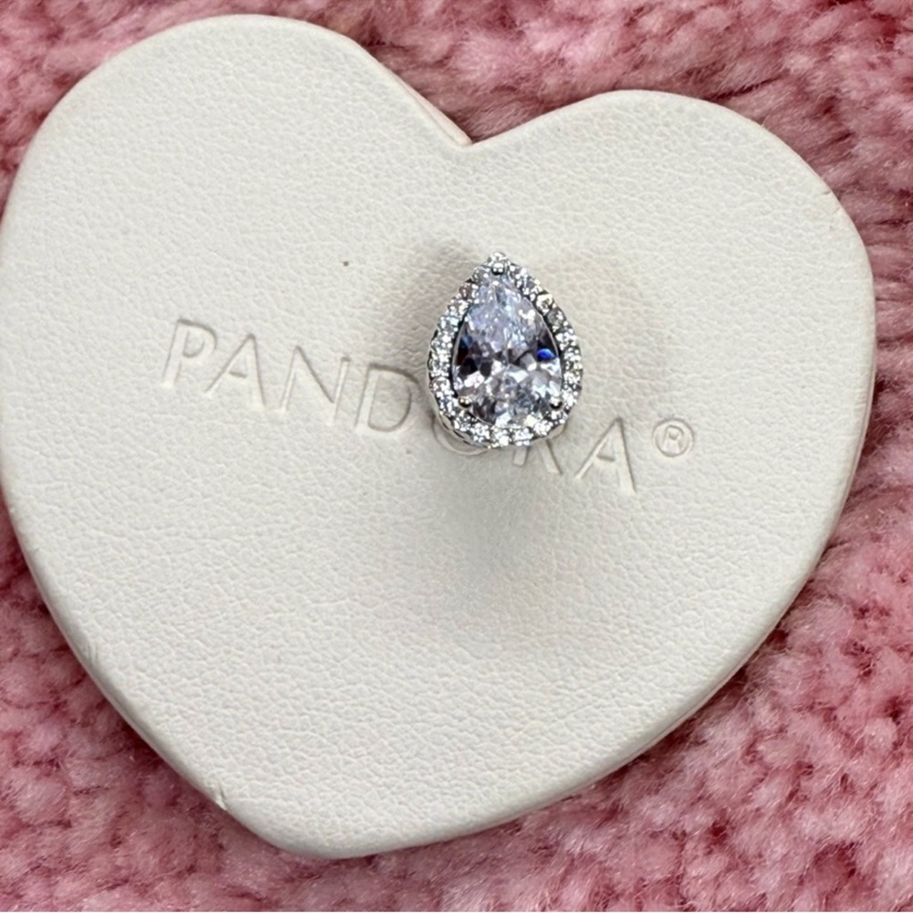 Radiant Teardrop Pandora Charm
